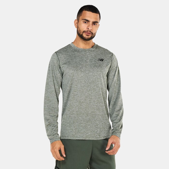 New Balance Men's Tenacity Long Sleeve T-Shirt Blue New Balance Men's Tenacity Long Sleeve T-Shirt Blue image number 0