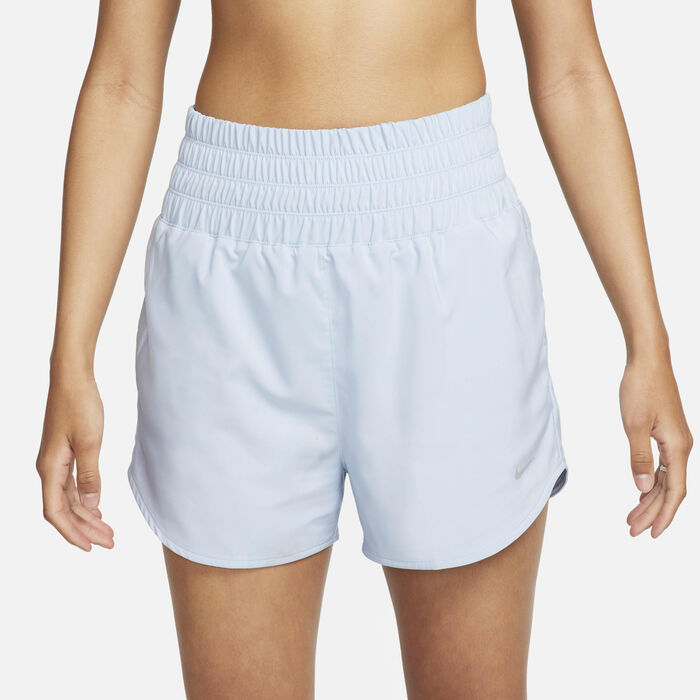 Nike Women's Dri-FIT One Ultra High-Waisted Shorts Blue Nike Women's Dri-FIT One Ultra High-Waisted Shorts Blue image number 1
