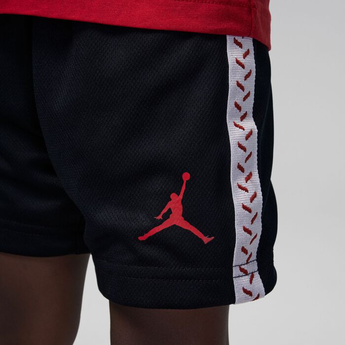 Jordan Kids' MJ Flight MVP Mesh Shorts Set Red Jordan Kids' MJ Flight MVP Mesh Shorts Set Red image number 3