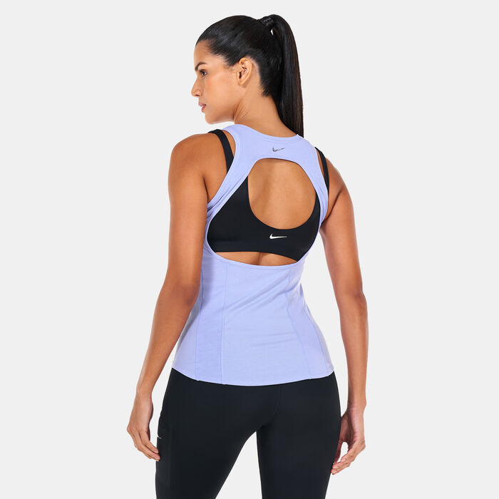 Nike Women’s Yoga Dri-FIT Luxe Tank Top Purple image number 1