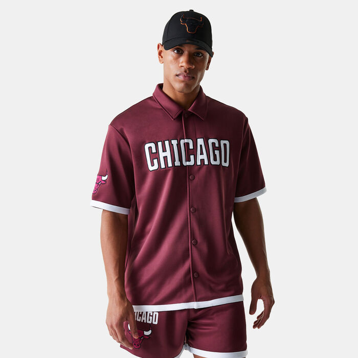 New Era Men's NBA Chicago Bulls Snap-Button Shirt Red New Era Men's NBA Chicago Bulls Snap-Button Shirt Red image number 0