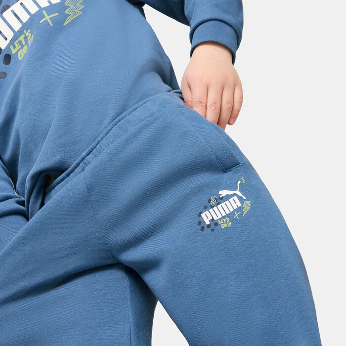 PUMA Kids' Essential+ Sweatpants Blue PUMA Kids' Essential+ Sweatpants Blue image number 3