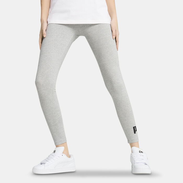 PUMA Women's Essentials No.1 Logo Leggings Grey PUMA Women's Essentials No.1 Logo Leggings Grey image number 0