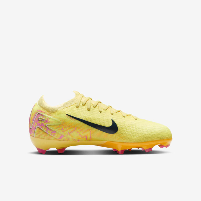 Nike Kids' Mercurial Vapor 16 Pro 'Kylian Mbappé' FG Football Shoes yellow Nike Kids' Mercurial Vapor 16 Pro 'Kylian Mbappé' FG Football Shoes yellow image number 2
