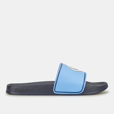 PUMA Men's Man City Leadcat 2.0 Slides Blue PUMA Men's Man City Leadcat 2.0 Slides Blue