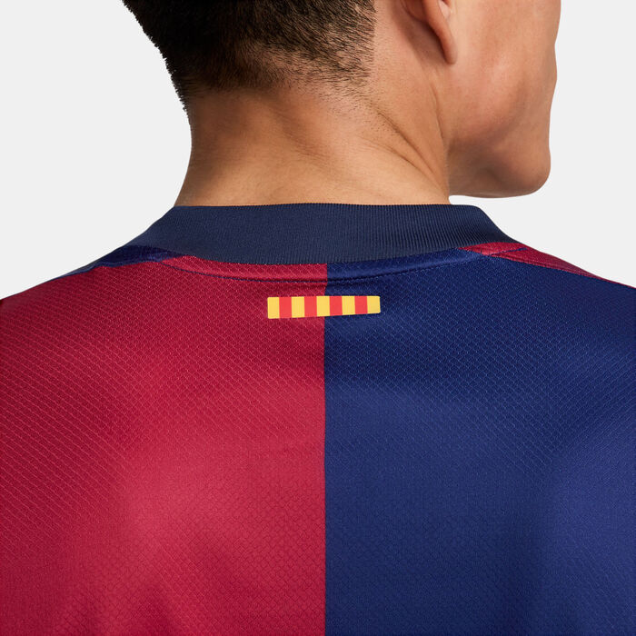 Nike Men's FC Barcelona 24/25 Home Replica Football Jersey Blue Nike Men's FC Barcelona 24/25 Home Replica Football Jersey Blue image number 6