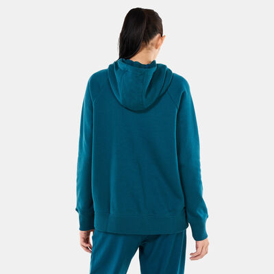 Under Armour Women's Rival Fleece Hoodie Green Under Armour Women's Rival Fleece Hoodie Green