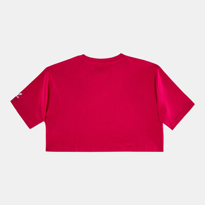 adidas Originals Kids' Adicolor Cropped T-Shirt Pink