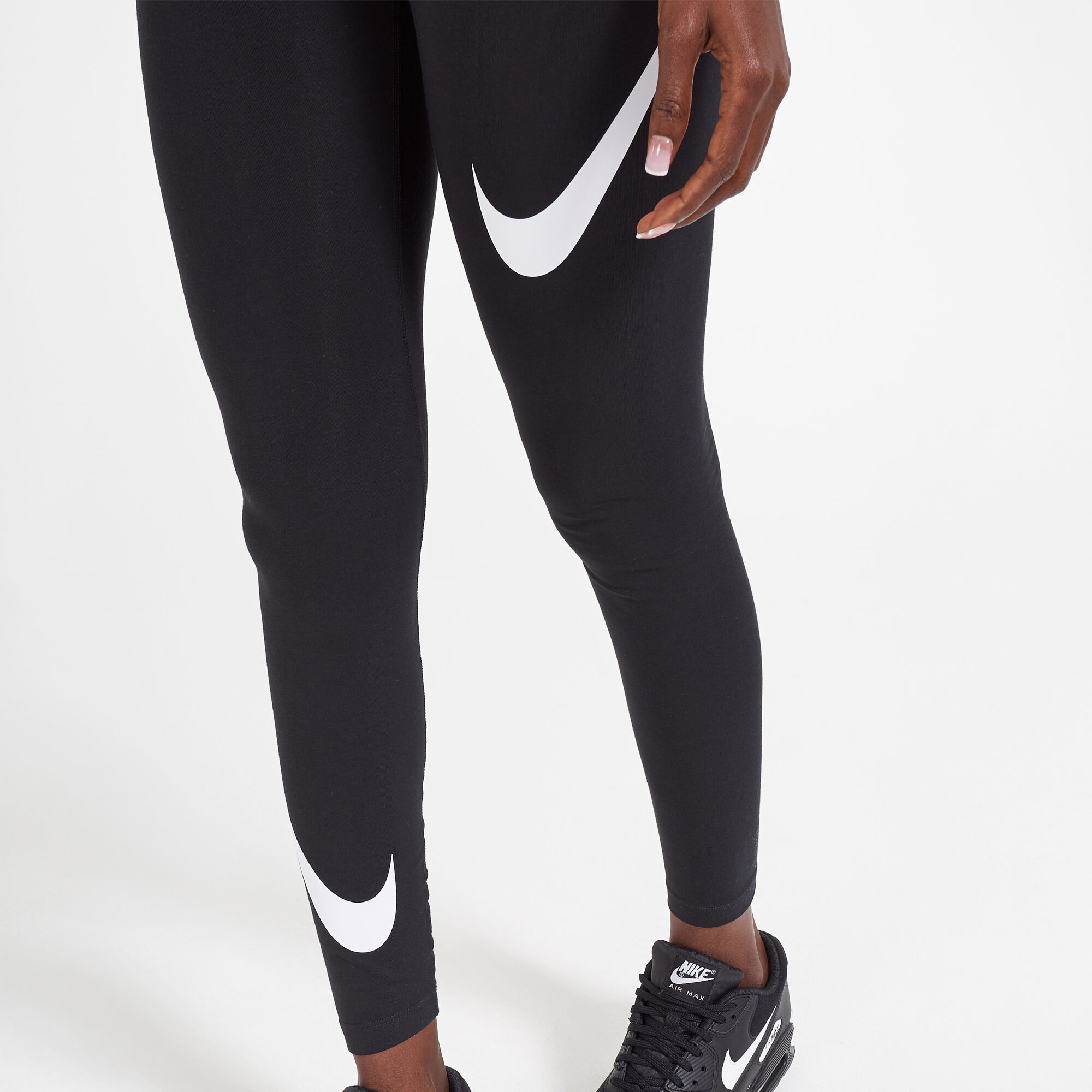 Nike leggings with nike across legs hot sale