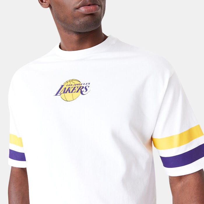 New Era Men's NBA Los Angeles Lakers Arch Graphic T-Shirt White New Era Men's NBA Los Angeles Lakers Arch Graphic T-Shirt White image number 2