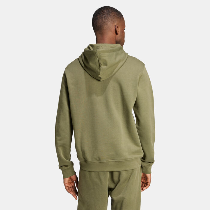 adidas Originals Men's Trefoil Essentials Hoodie Green adidas Originals Men's Trefoil Essentials Hoodie Green image number 1