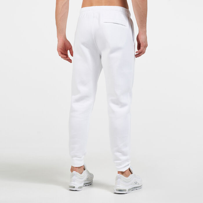 Nike Men's Sportswear Club Fleece Joggers White Nike Men's Sportswear Club Fleece Joggers White image number 3
