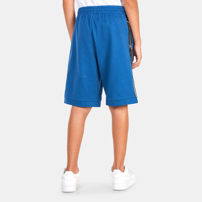 EA7 Emporio Armani Kids' Logo Series Bermuda Shorts Blue