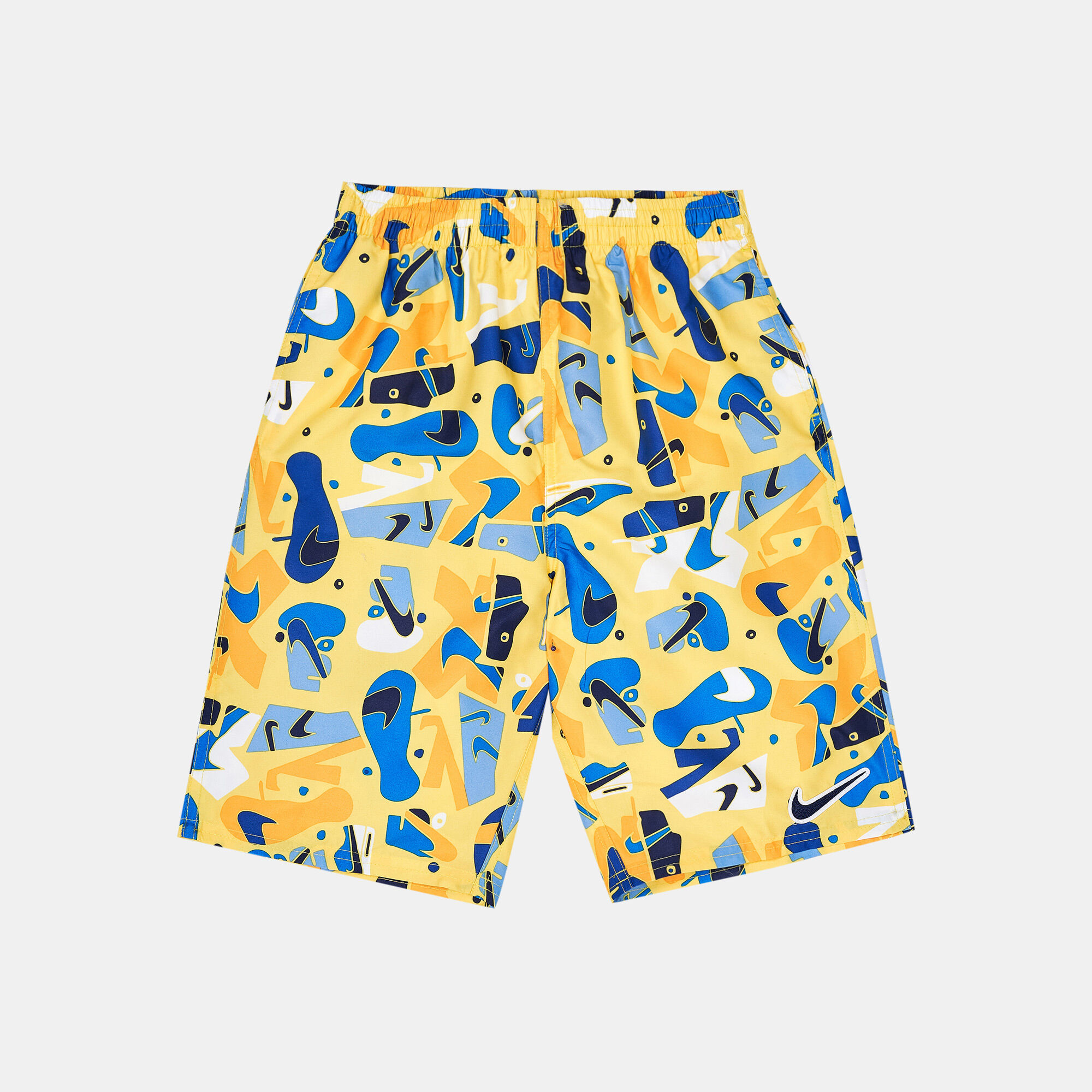 Buy Nike Swim Kids 8 Inch Swimming Shorts yellow in KSA SSS