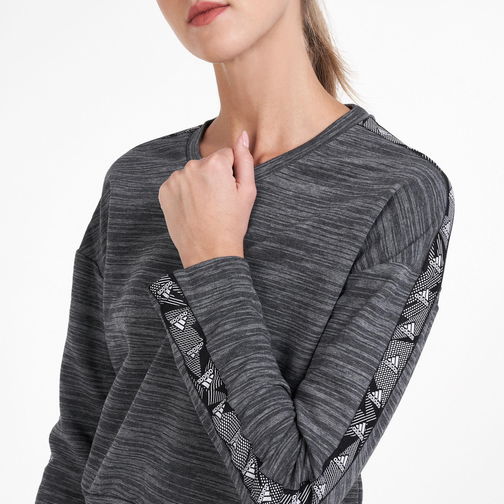 Buy adidas Women s Essentials Tape Sweatshirt Grey in KSA SSS