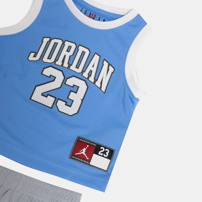 Jordan Kids' 23 Jersey and Shorts Set Grey image number 2