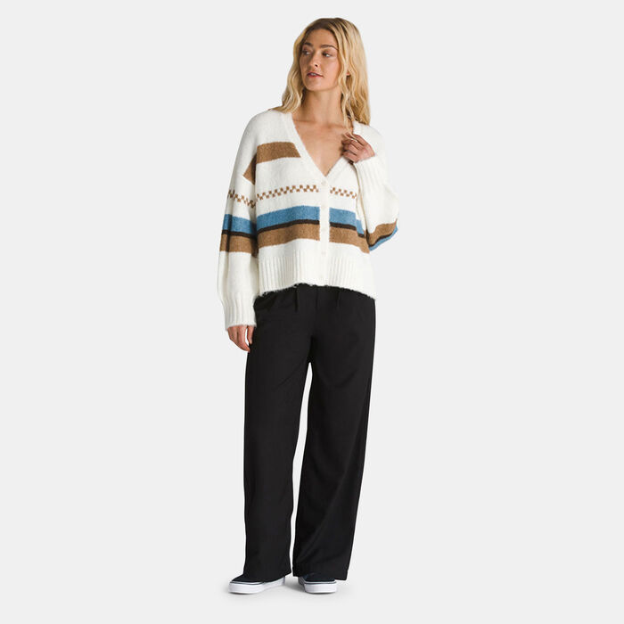 Vans Women's Valerie Stripe Cardigan White image number 2