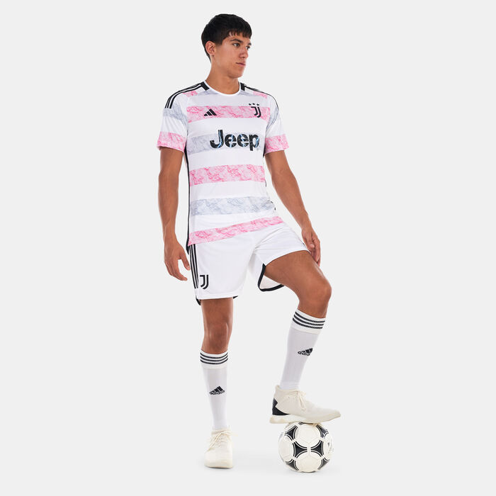 adidas Men's Juventus Away Shorts - 2023/24 White adidas Men's Juventus Away Shorts - 2023/24 White image number 2