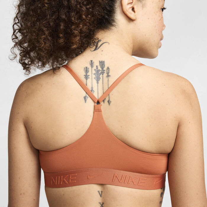 Nike Women's Indy Light-Support Training Sports Bra Brown Nike Women's Indy Light-Support Training Sports Bra Brown image number 4