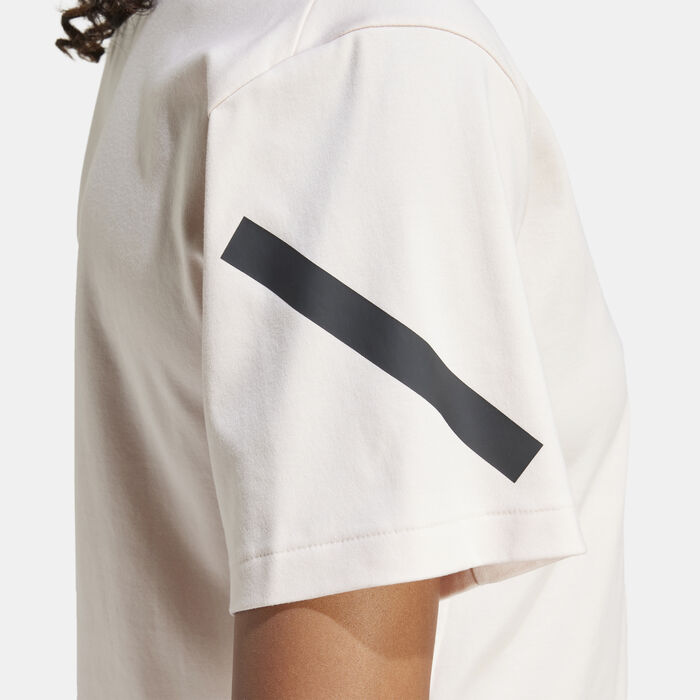 adidas Women's Z.N.E. T-Shirt Pink image number 3