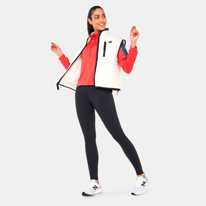 New Balance Women's Heatloft Vest Beige image number 2