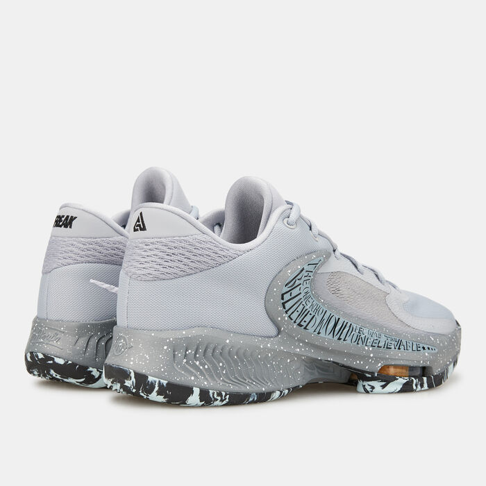 Nike Men's Zoom Freak 4 Basketball Shoe Grey image number 3