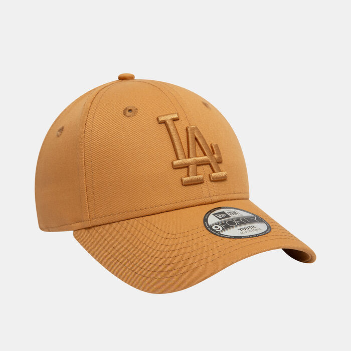 New Era Kids' MLB Los Angeles Dodgers League Essential 9FORTY Cap Beige image number 2