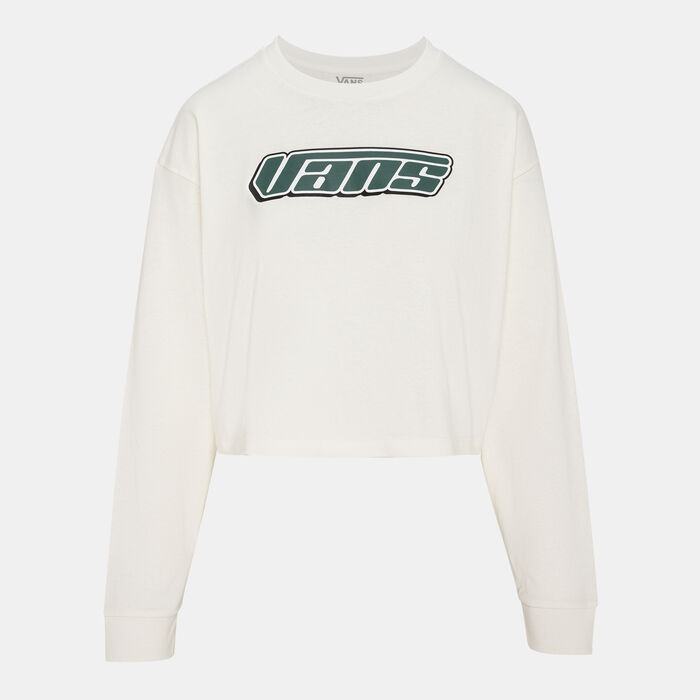Vans Women's Retro Crop Top White image number 0