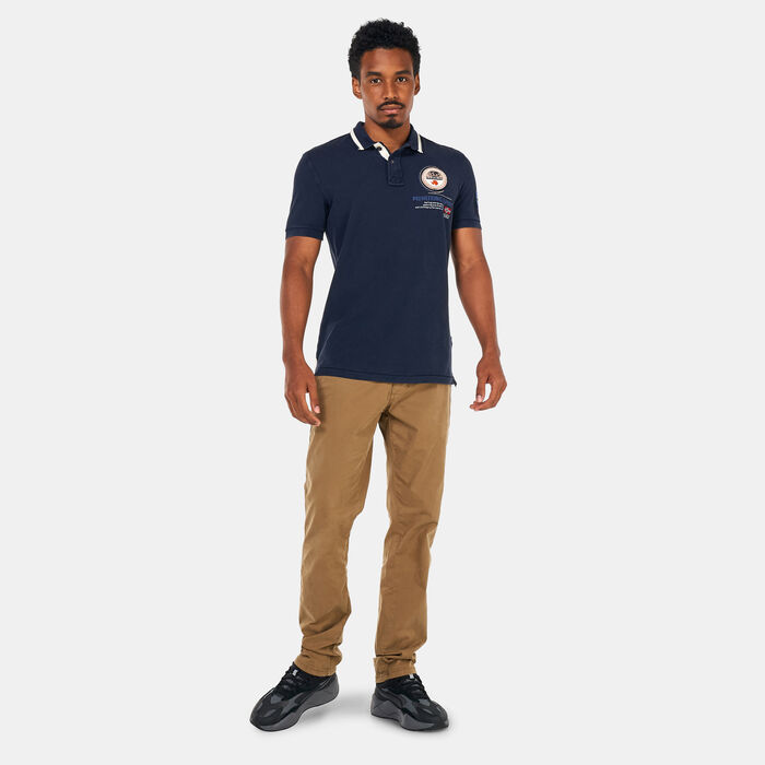 Napapijri Men's Gandy 3 Blu Marine Polo Shirt Blue Napapijri Men's Gandy 3 Blu Marine Polo Shirt Blue image number 2