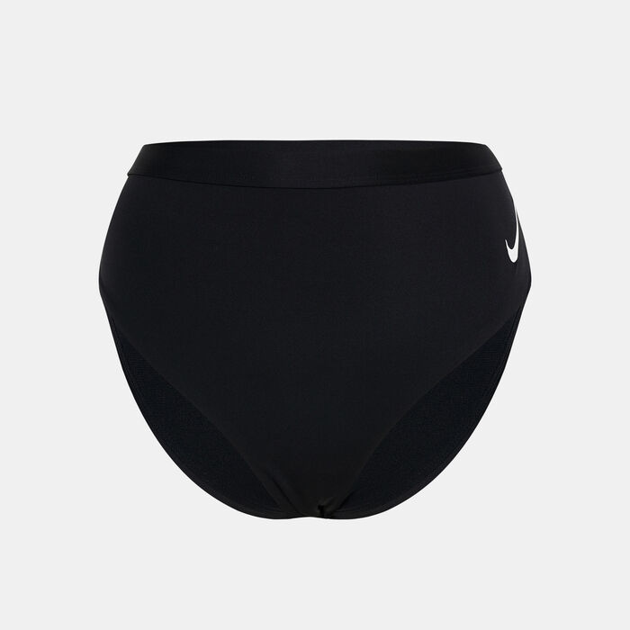 Nike Swim Women's Swim Sneakerkini High-Waist Cheeky Bottom Black image number 0