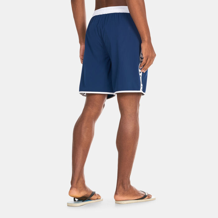 Arena Men's Team Stripe Bermuda Swimming Shorts Blue Arena Men's Team Stripe Bermuda Swimming Shorts Blue image number 1