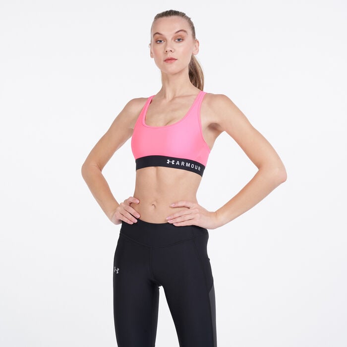 Buy Under Armour Women's Armour® Mid Crossback Sports Bra Pink in