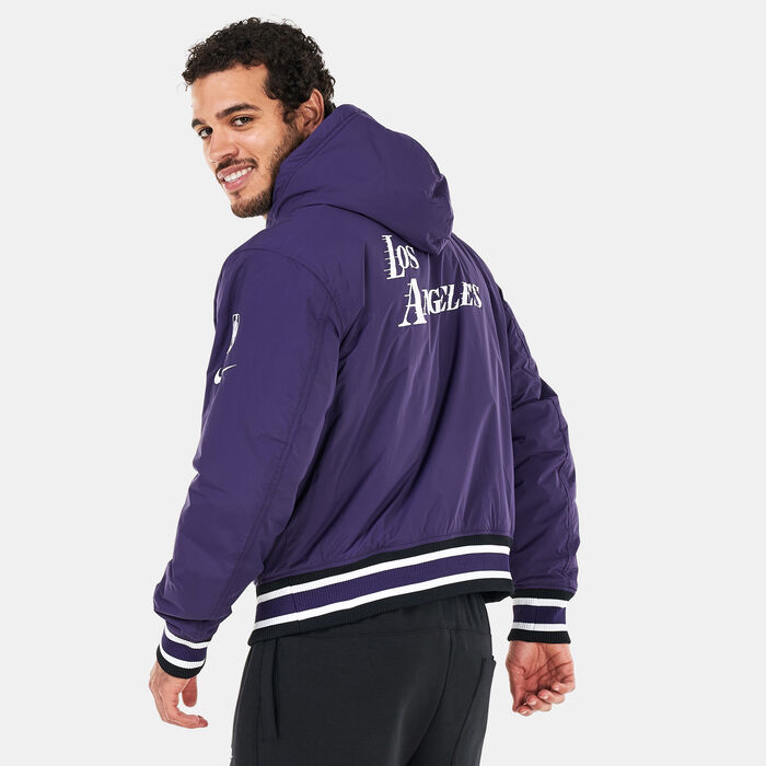 Nike Men's NBA Los Angeles Lakers Courtside City Edition Jacket - 2022/23 Blue image number 1