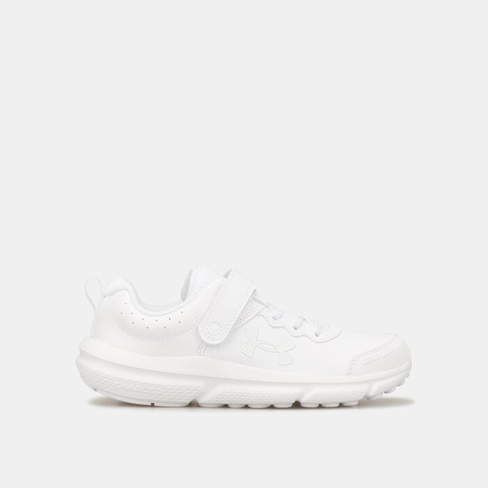 Under Armour Kids' UA Assert 10 AC Uniform Synthetic Running Shoe (Younder Kids) White image number 0