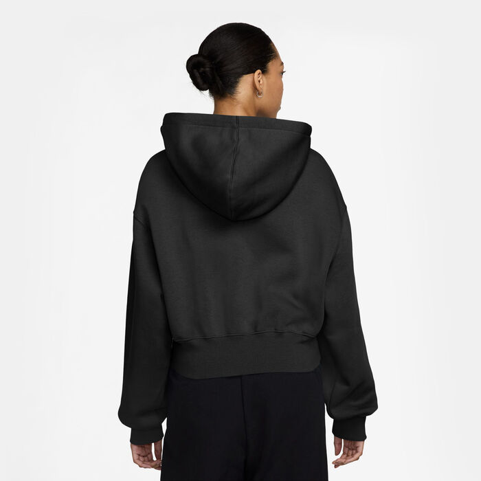 Nike Women's Sportswear Phoenix Full-Zip Hoodie Black Nike Women's Sportswear Phoenix Full-Zip Hoodie Black image number 1