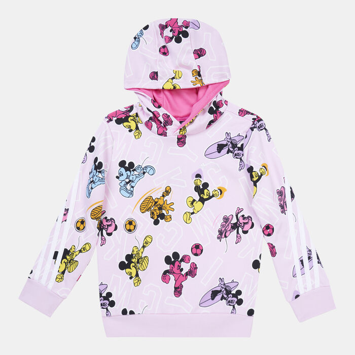 adidas Kids' Mickey Mouse Hoodie Pink image number 0
