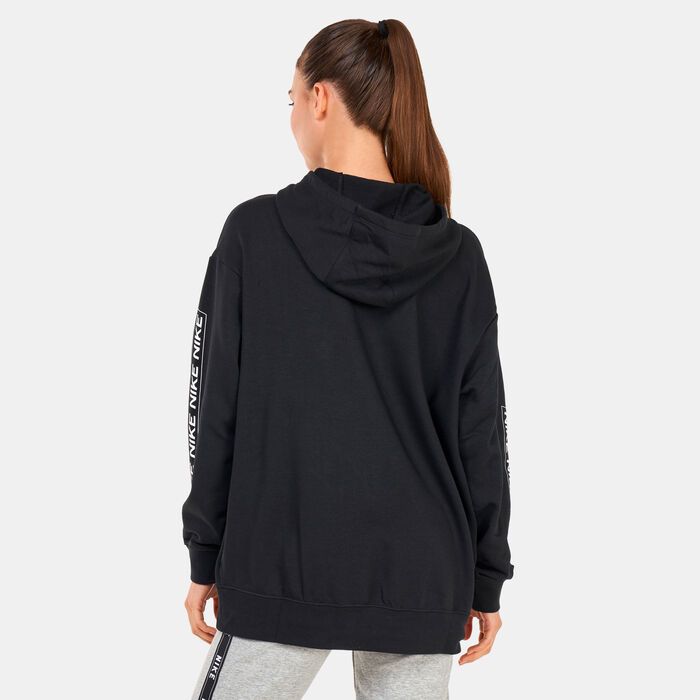 Nike Women's Pro Dri-FIT Get Fit Graphic Hoodie Black image number 1