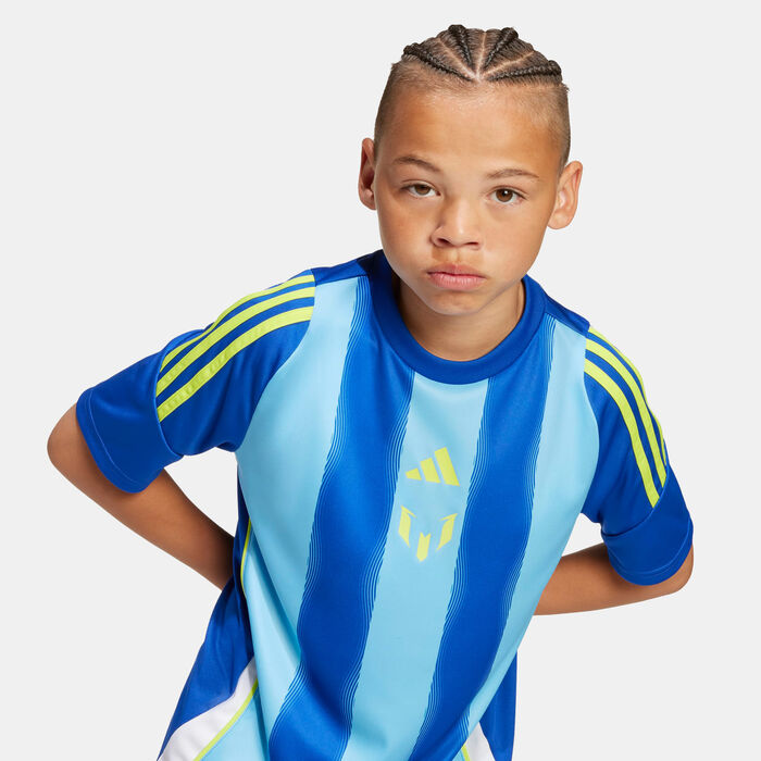 adidas Kids' Messi Training Football Top Blue adidas Kids' Messi Training Football Top Blue image number 4