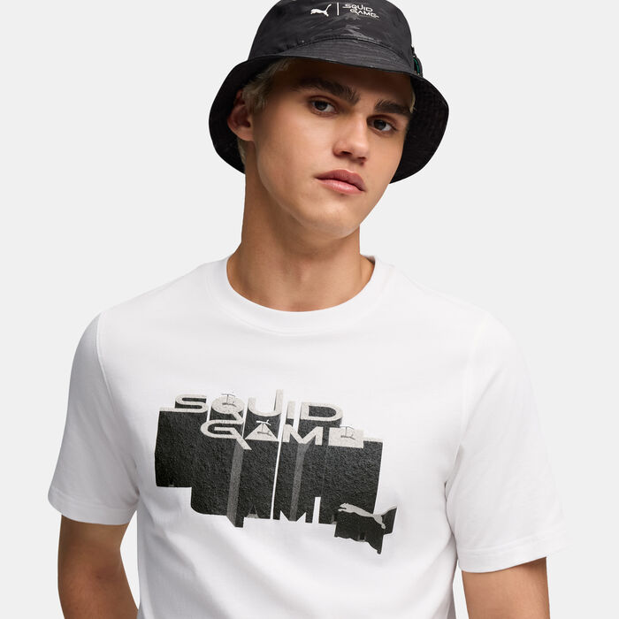 PUMA Men's Squid Game Graphic T-Shirt White PUMA Men's Squid Game Graphic T-Shirt White image number 3
