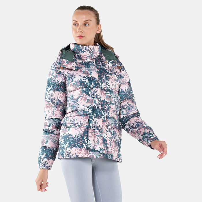 The North Face Women's Printed Sierra Down Parka Jacket The North Face Women's Printed Sierra Down Parka Jacket image number 0