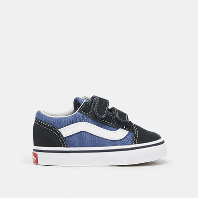 Vans Kids' Old Skool Unisex Velcro Shoes (Baby & Toddler) Blue