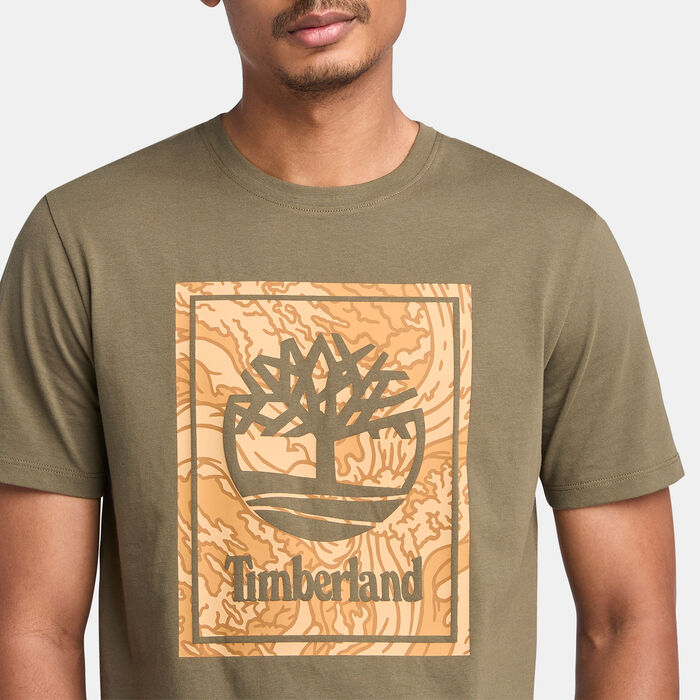 Timberland Men's Stack Camo T-Shirt Green image number 3
