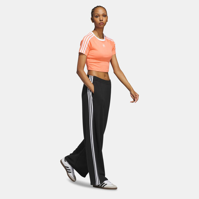 adidas Originals Women's 3-Stripes Baby T-Shirt Orange adidas Originals Women's 3-Stripes Baby T-Shirt Orange image number 2