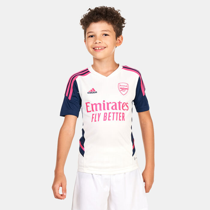 adidas Kids' Arsenal Condivo 22 Training Jersey White image number 0