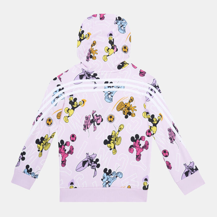 adidas Kids' Mickey Mouse Hoodie Pink image number 1
