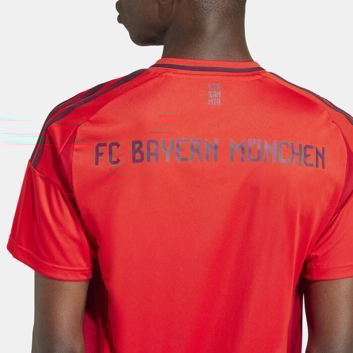 adidas Men's Bayern Munich Replica Home Football Jersey - 2024/25 Red adidas Men's Bayern Munich Replica Home Football Jersey - 2024/25 Red image number 4