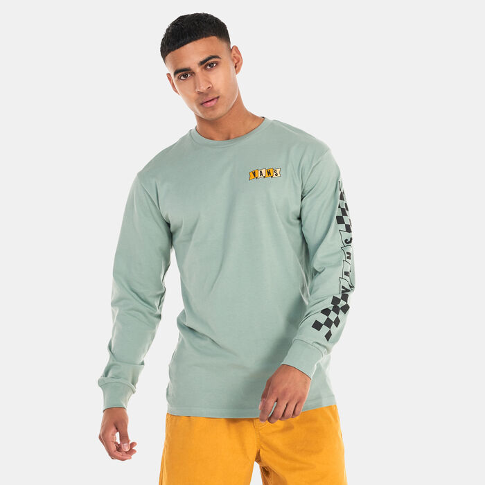 Vans Men's Banner Logo T-Shirt Green Vans Men's Banner Logo T-Shirt Green image number 0