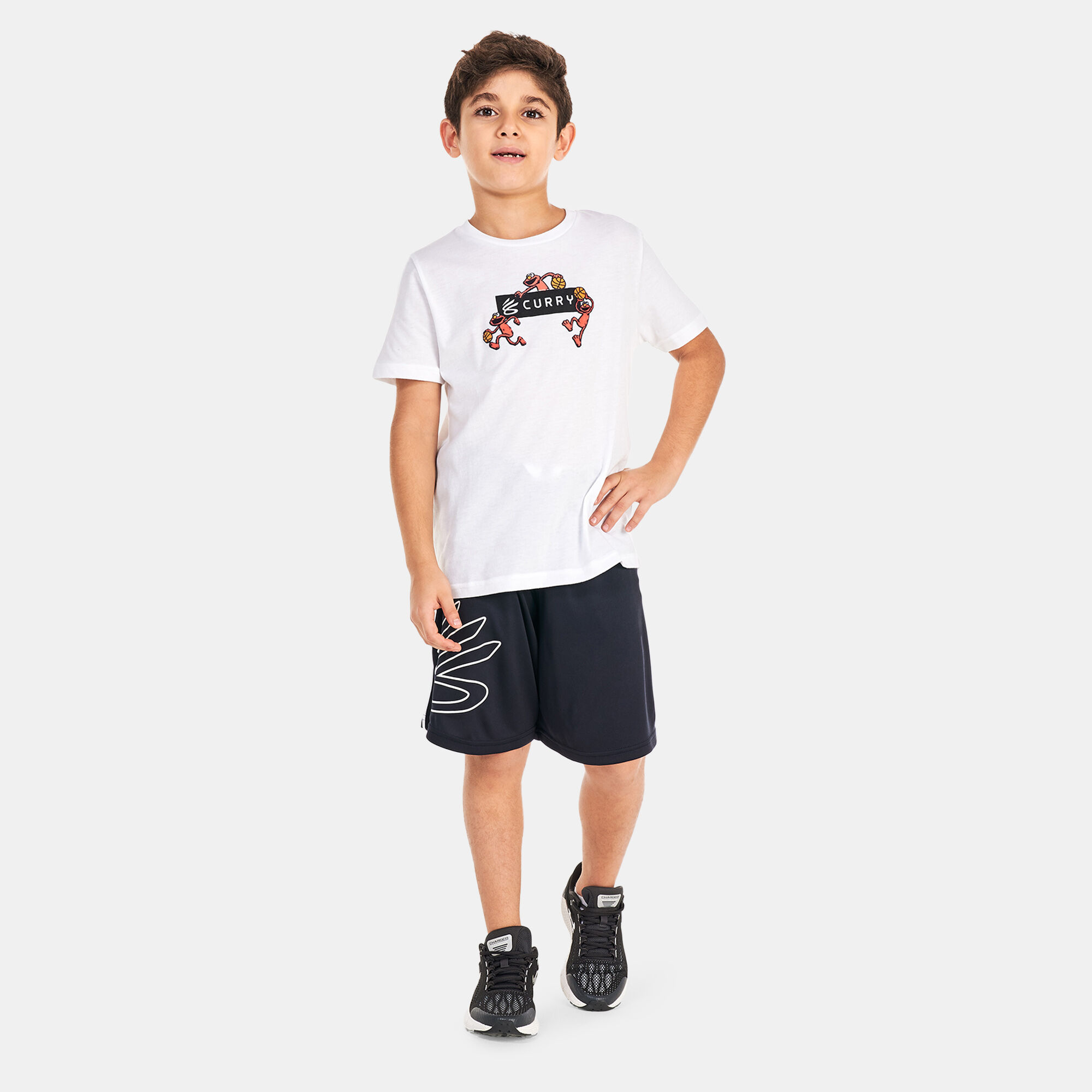Kids curry shorts discount