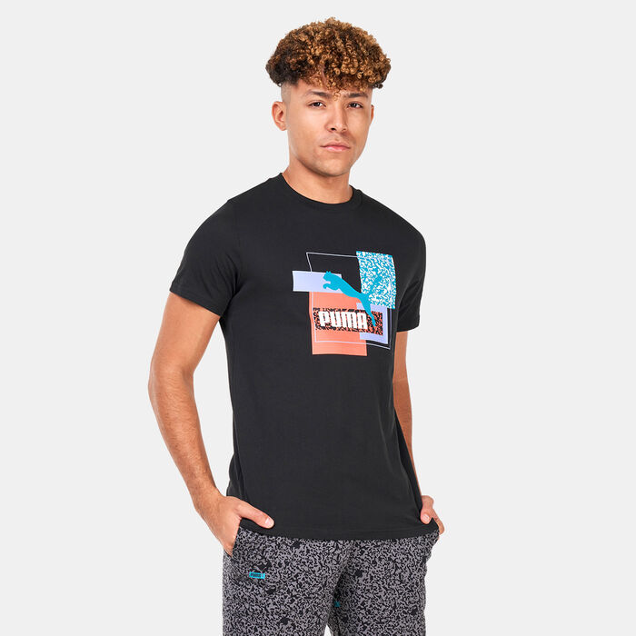 PUMA Men's Brand Love T-Shirt Black PUMA Men's Brand Love T-Shirt Black image number 0