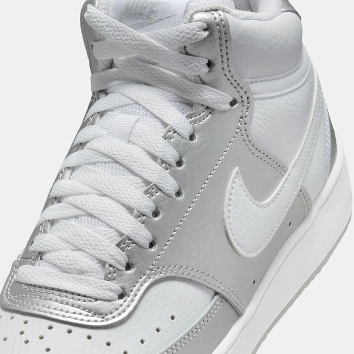 Nike Women's Court Vision Mid Shoes White Nike Women's Court Vision Mid Shoes White image number 4